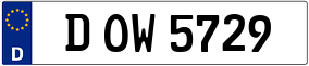 Trailer License Plate